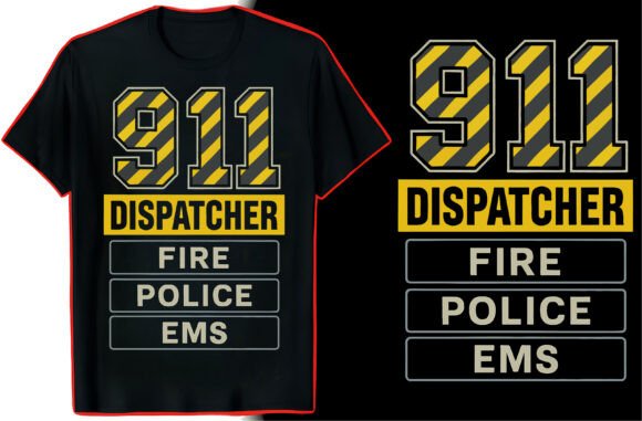 911 Dispatcher T-Shirt Graphic Art Review