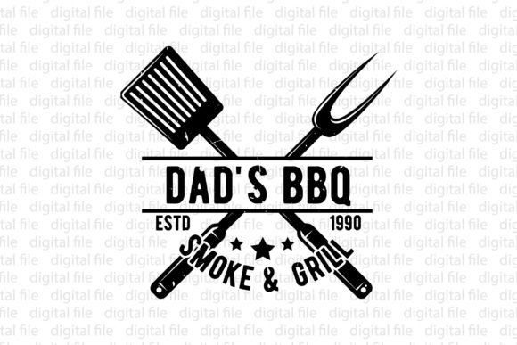 Dad's BBQ Smoke Grill Graphics & T-Shirt Designs