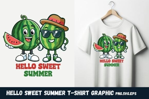 Hello Sweet Summer T-Shirt Graphic Review