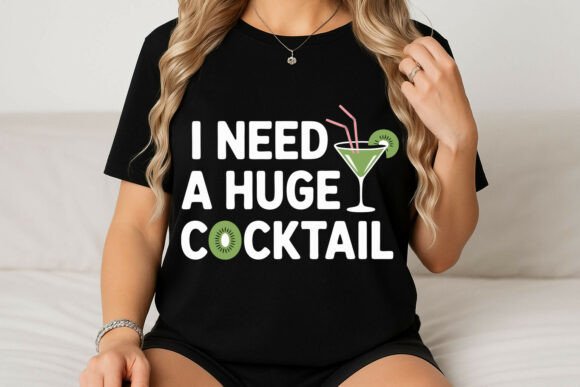 I Need a Huge Cocktail Graphic: T-Shirt Designs Review