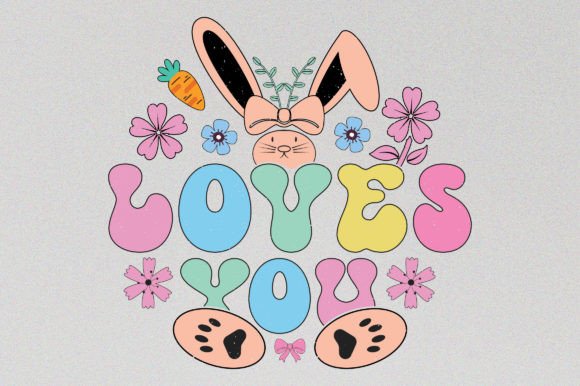 Loves You Easter Day Sublimation Graphic Review