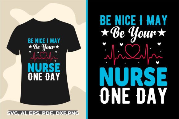 Nurse Typography T-Shirt Design Graphic Review