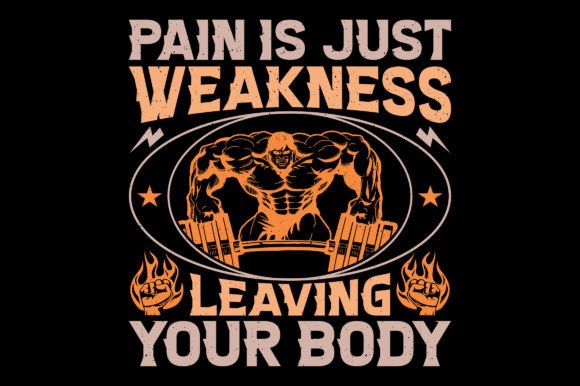 Pain is Just Gym Fitness T-Shirt Graphic Review