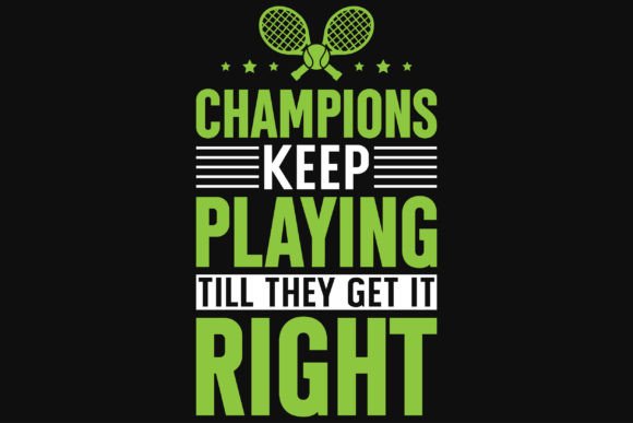 Tennis Playing Graphic T-Shirt Designs & Graphics